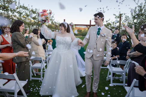 Documentary style wedding photography capturing ceremony emotions at DV Cider