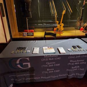 Hard working lawyers bringing info to hard working people at the Hard Rock Cafe in Times Square on a Sunday morning!