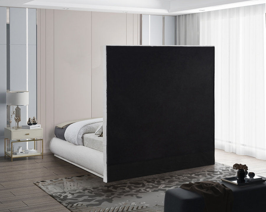 Miniature : lit en tissu de lin