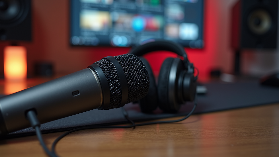 Podcast microphone...