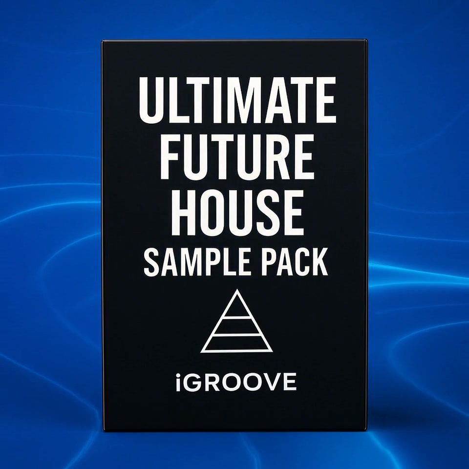 Ultimate Future House Sample Pack by iGroove with more than 290 samples including drums, FX, synths, vocals, and melodic loop