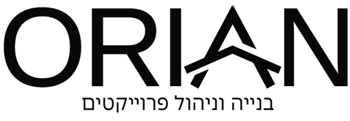 לוגו שחור אוריין פרוייקטים וכיתוב
