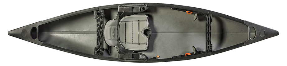 Top down view of Old Town Sportsman Discovery Solo 119 canoe.