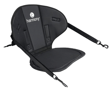 Black Harmony clip-in kayak seat