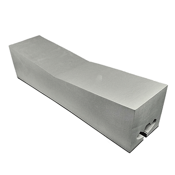 Grey foam block with wide cutout for factory or aerodynamic bars