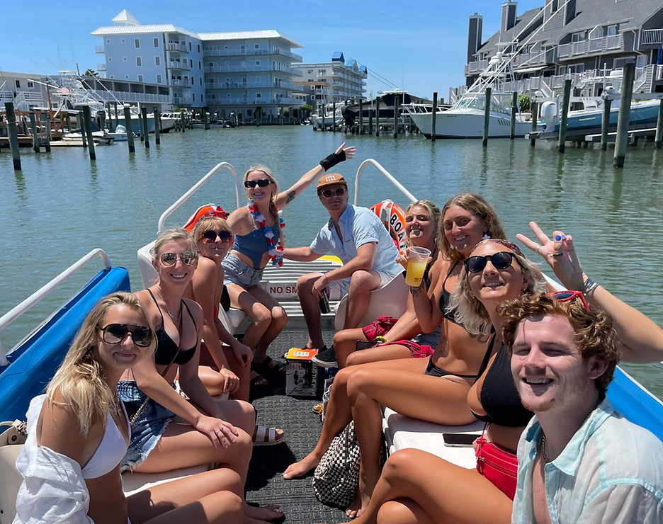 Party on boat
