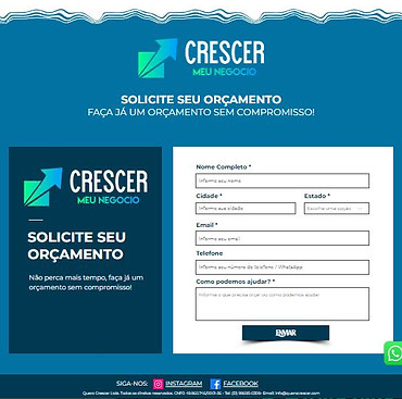 Crescer - Exemplo Site do Negócio