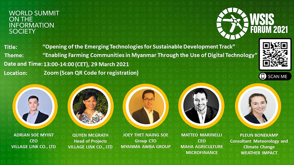 Enabling Farming Communities in Myanmar Through the Use of Digital Technology