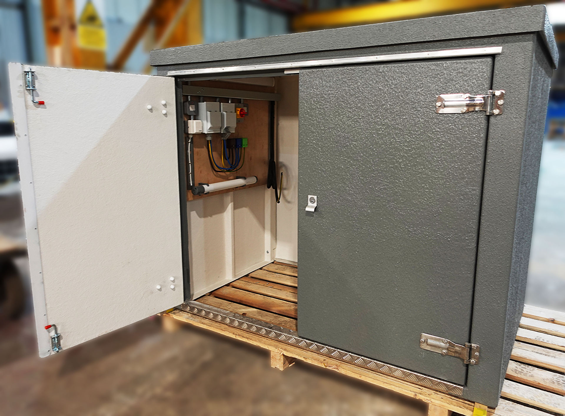 Electrical panel in the pump room by hill grwp