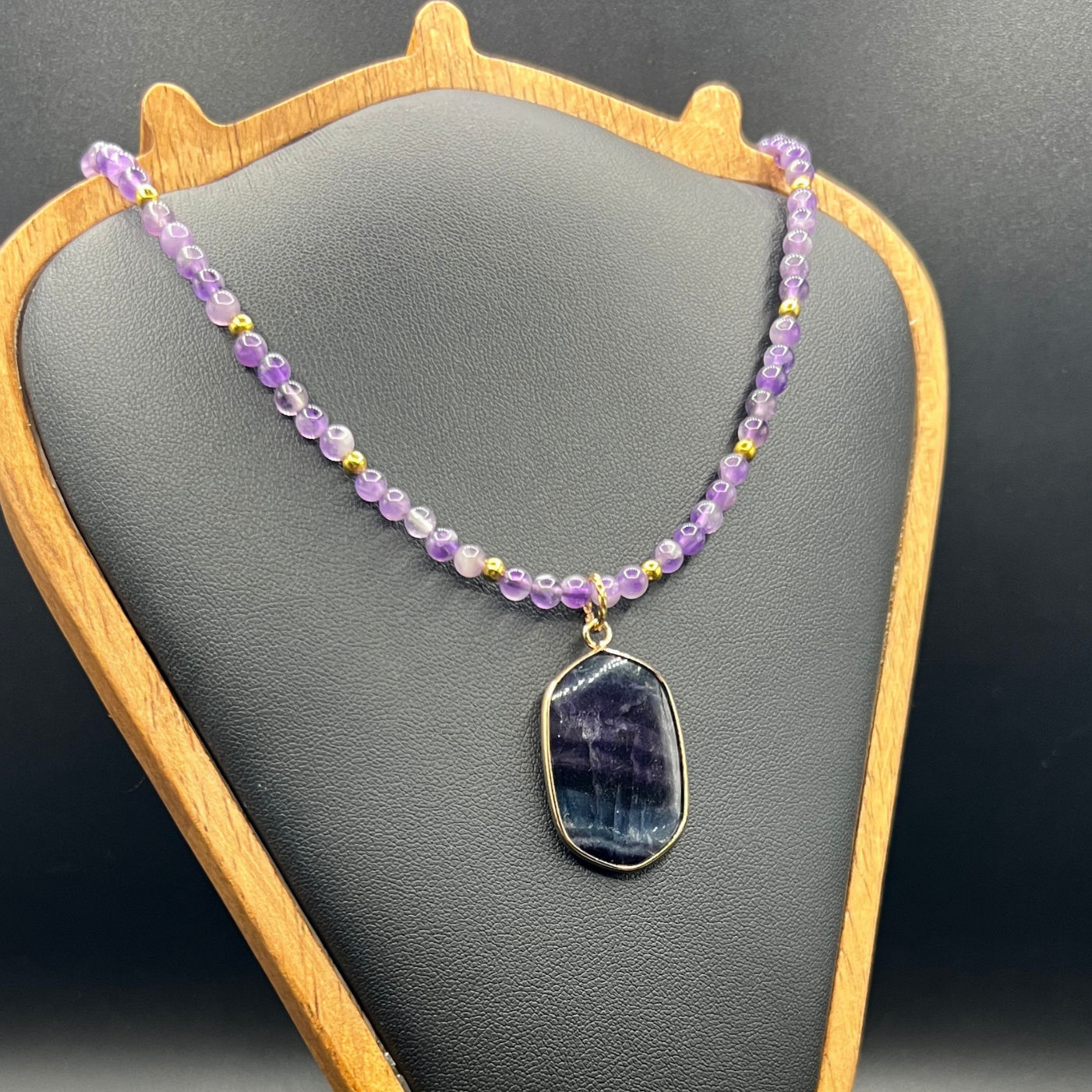 Amethyst healing necklace