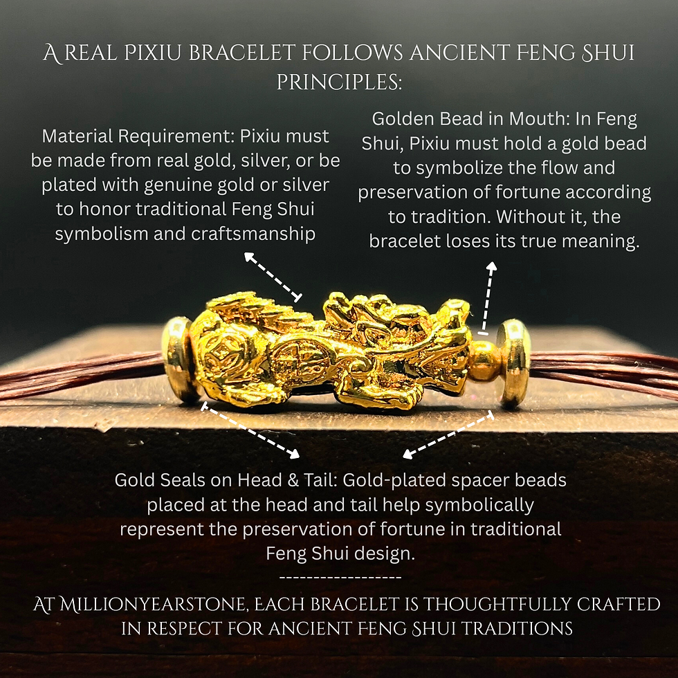Thumbnail: Pixiu bracelet - Nephrite Green jade 10mm & 24k gold filled Pixiu charm