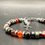 Thumbnail: Handmade Carnelian Cross Bracelet: Pyrite & Hematite Gemstone Jewelry, 6mm bead