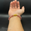 Thumbnail: Natural Clear Strawberry Quartz 8mm & Real 24k Gold-Plated Pixiu bracelet
