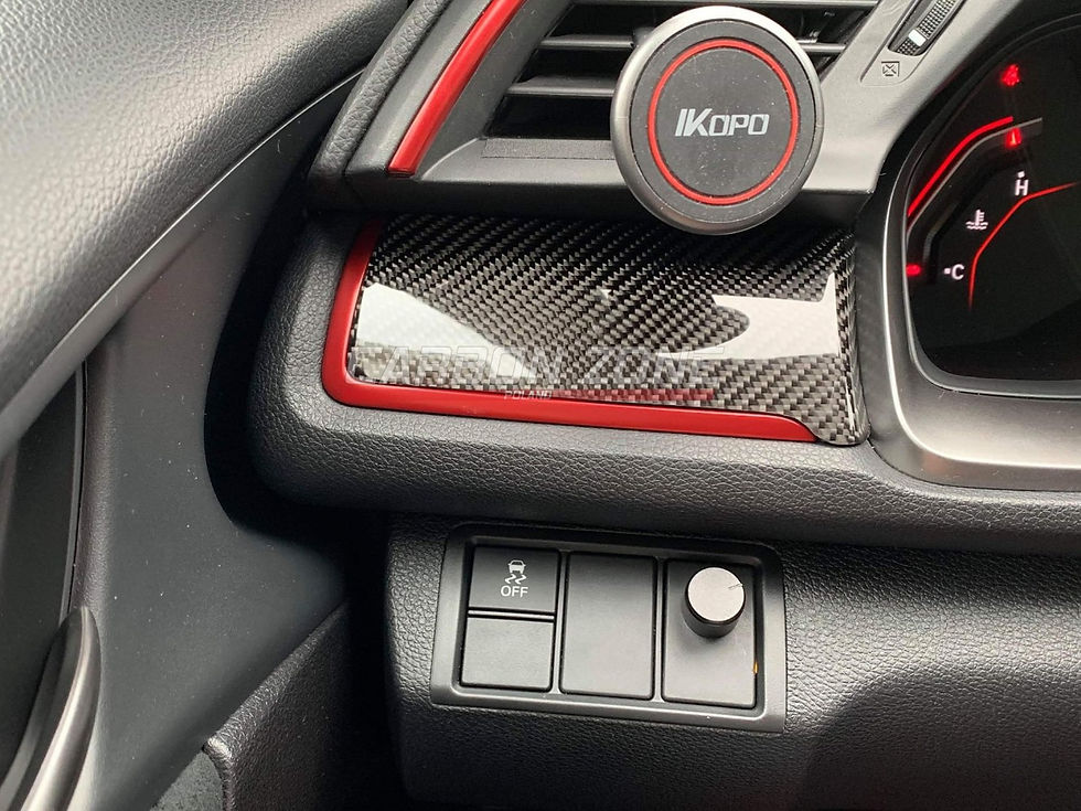 CARBONZONE POLAND - FK8 TYPE R/FC CARBON FIBER DASH SET (LHD VERSION 3 PIECES)
