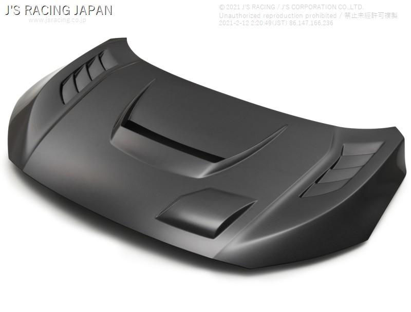 J's RACING - Ventilated Hood Type-V FRP Honda Civic FK8