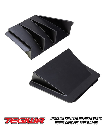 Tegiwa | Upaclick Splitter Diffuser Vents Honda Civic EP3 Type-R 01-06 ...