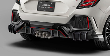 MUGEN REAR DIFFUSER HONDA CIVIC TYPE R FK8 UNPAINTED | teamRspeed