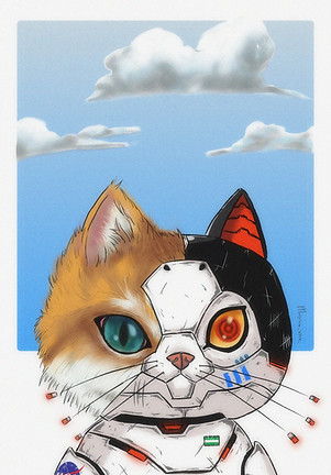 cyborg cat for the competition red.jpg