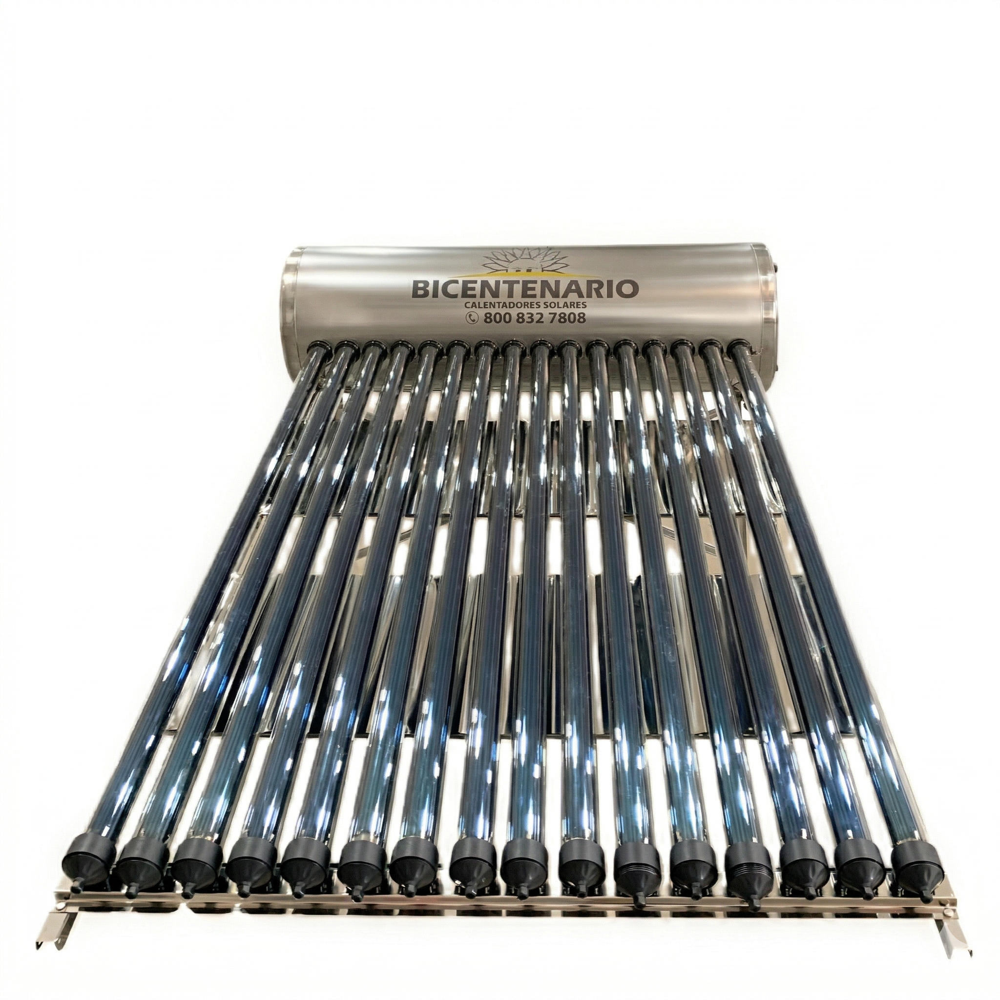 BTS-16 – Calentador Solar Bicentenario 180L 16 Tubos – Ideal para 4-5 Usuarios