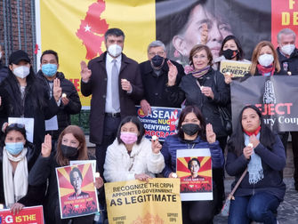 Al fianco della comunità birmana e sempre dalla parte della democrazia