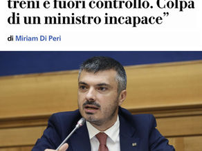 La situazione dei treni è fuori controllo, colpa di un ministro incapace
