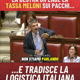 La destra difende la tassa Meloni sui pacchi e tradisce la logistica italiana