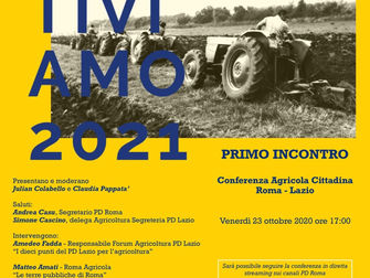 Cooltiviamo 2021 al via conferenza agricola cittadina promossa dal PD 