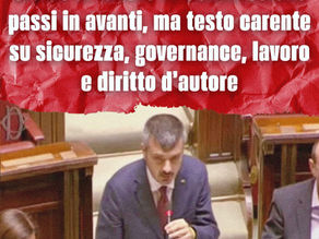 Ddl Intelligenza Artificiale: grazie al lavoro in Commissione passi in avanti, ma testo carente su sicurezza, governance, lavoro e diritto d’autore