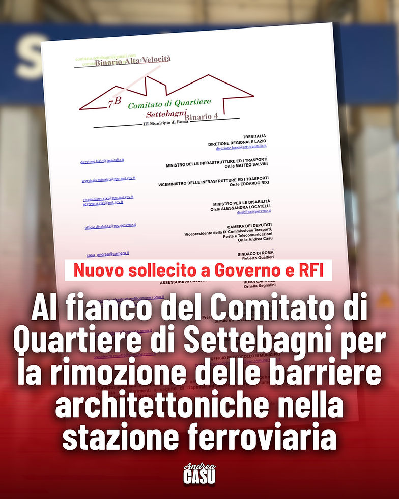 Al fianco del Comitato di Quartiere di Settebagni per la rimozione delle barriere architettoniche nella stazione ferroviaria