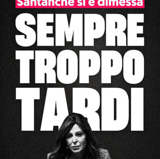 Santanchè si è dimessa: sempre troppo tardi
