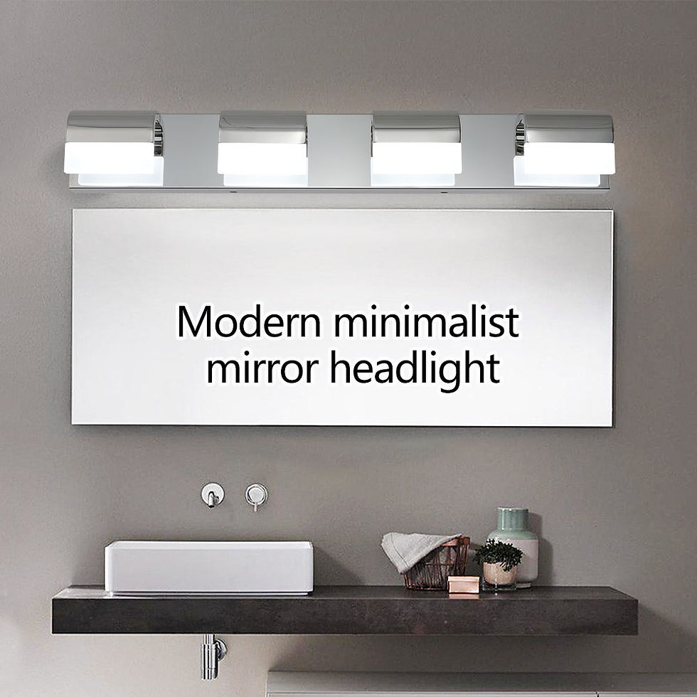 Thumbnail: Modern Bathroom Vanity 4-Light LED Over Mirror Bath Wall Lighting
