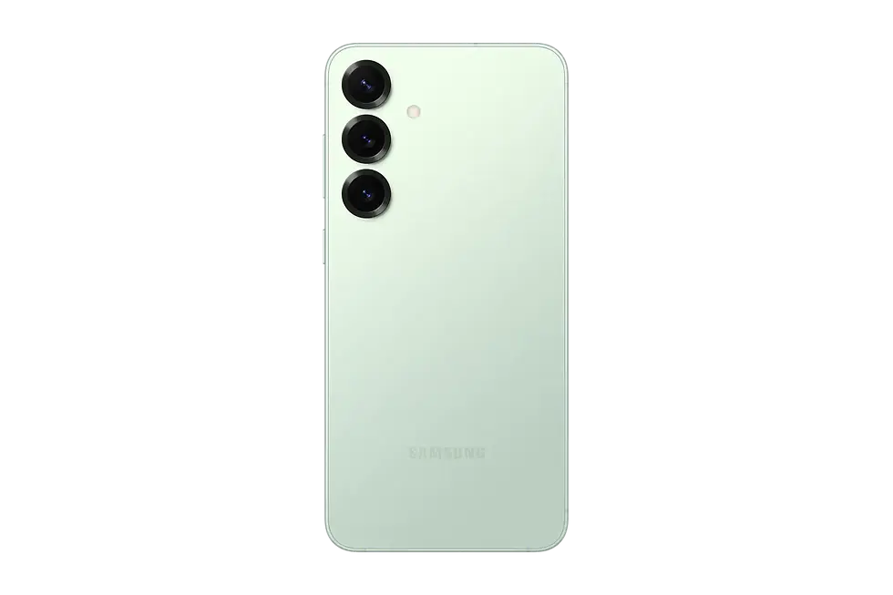 Thumbnail: Light green Galaxy phone, triple camera