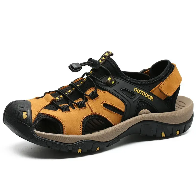 Thumbnail: Handmade Non-Slip Summer Beach Men's Outdoor Sandals