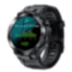Black smartwatch showing 1400 steps out of 2000 goal