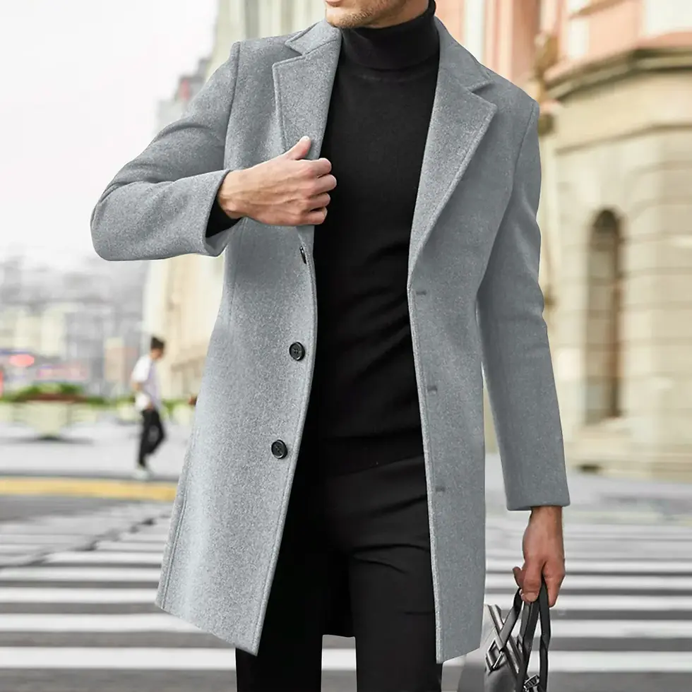 Thumbnail: Men's Casual Business Trench Coat