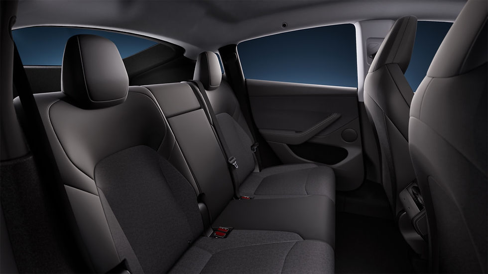 Thumbnail: Dark rear seats in a car interior