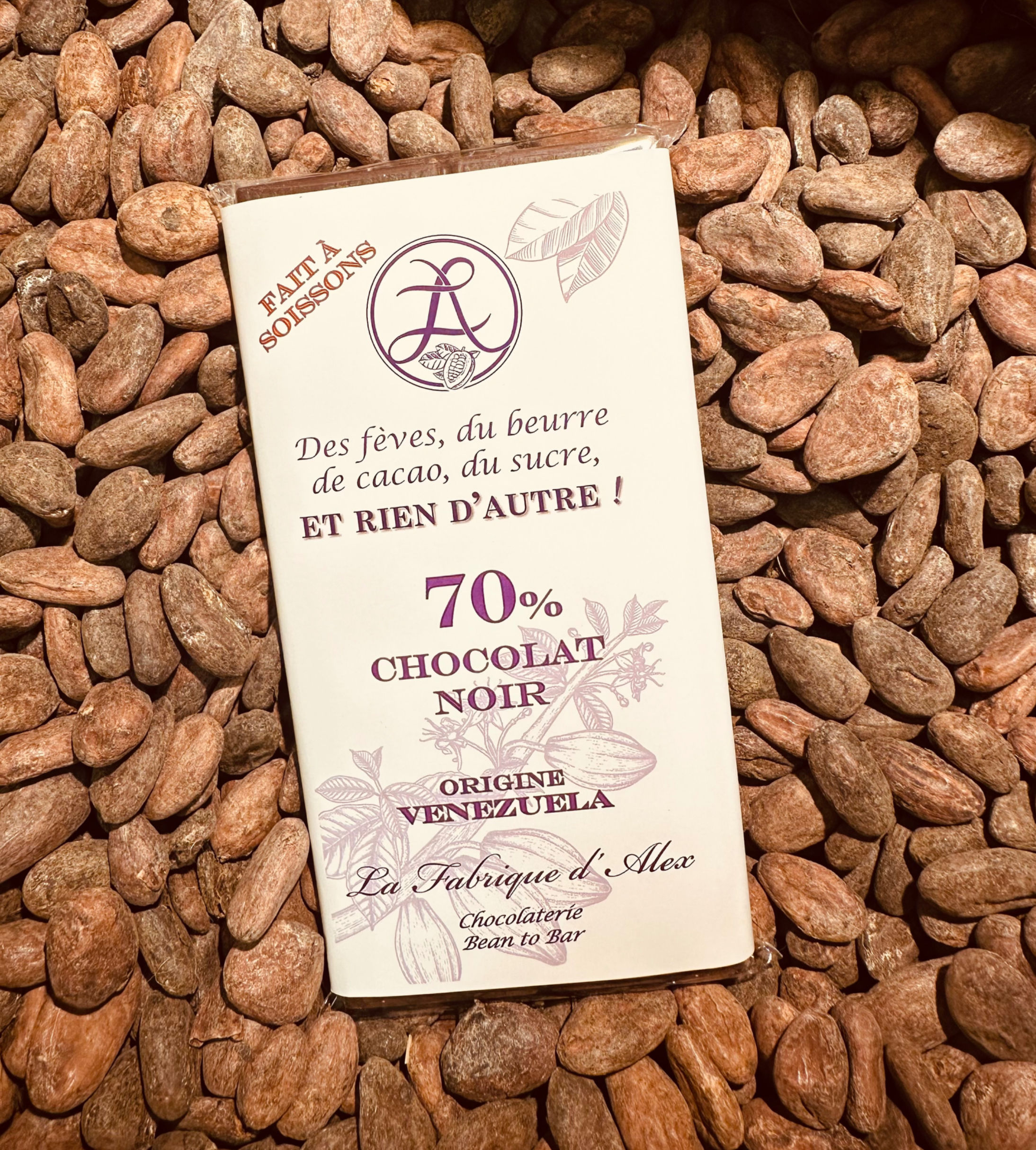 Tablette Noir 70% origine Venezuela