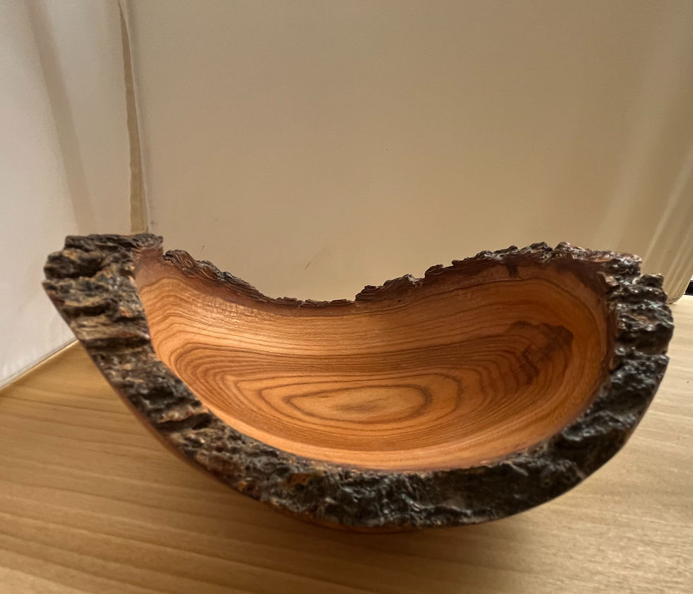 live edge apricop bowl