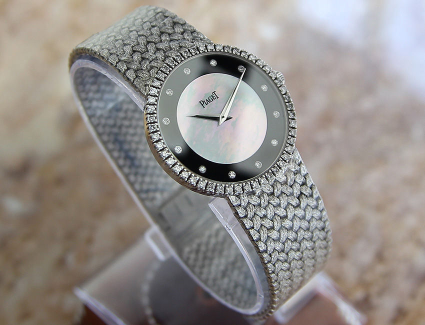 Thumbnail: Piaget 18k White Gold Diamond Men's Watch