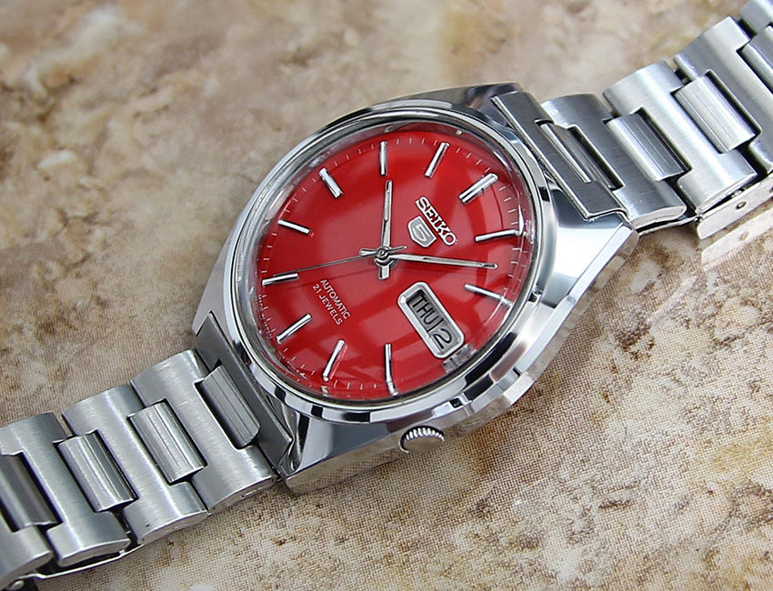 Thumbnail: Seiko 5 Vintage 7019 8010 Men's Watch