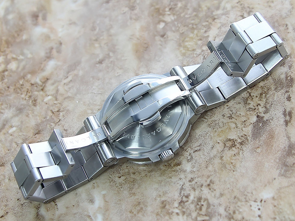 Thumbnail: Bulgari SD38S Men's Chronometer 38mm New Condition c2010 showroom condition 