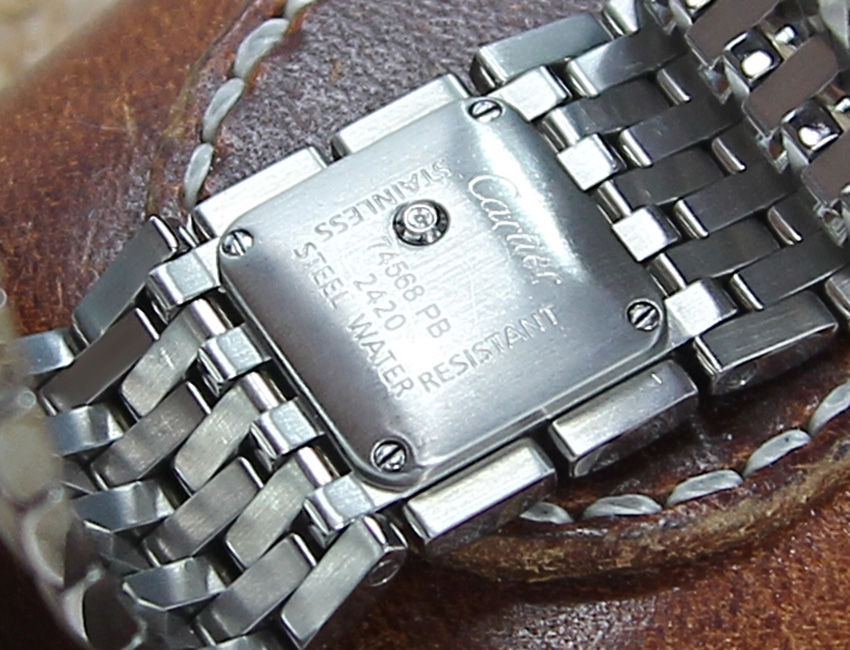 Thumbnail: White Cartier Ruban 2420 Ladies Luxury Watch