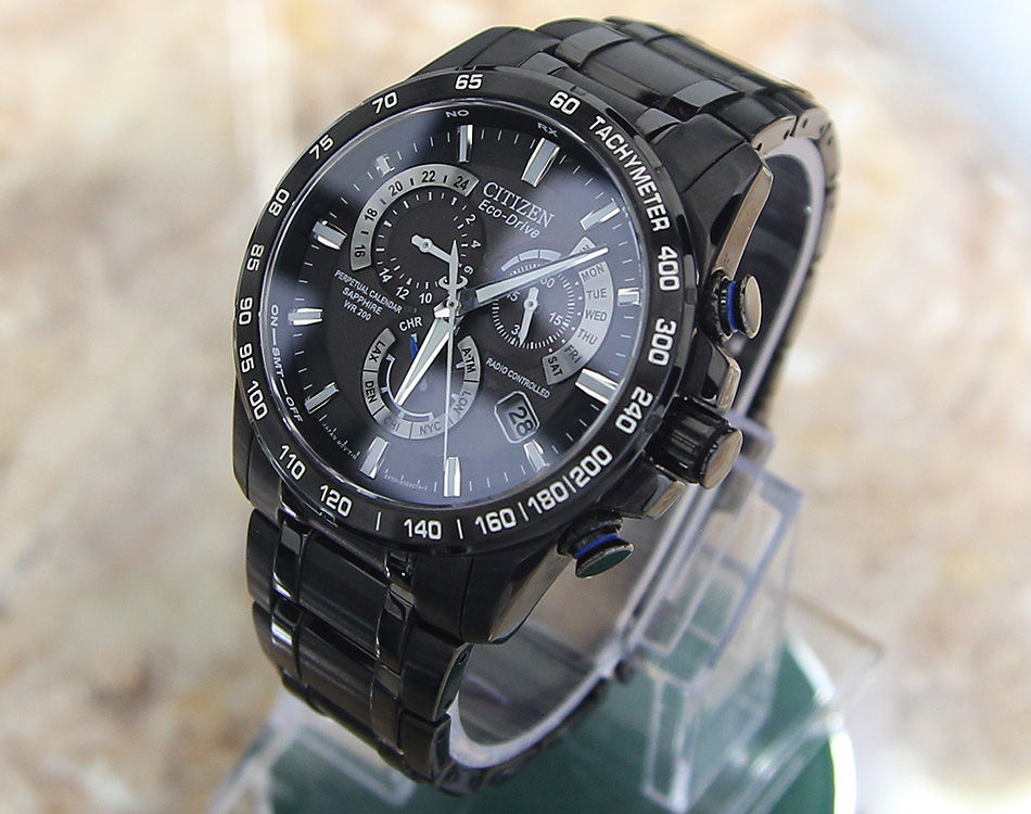 Thumbnail: Citizen Eco Drive 42m Made in Japan Moonphase Watch