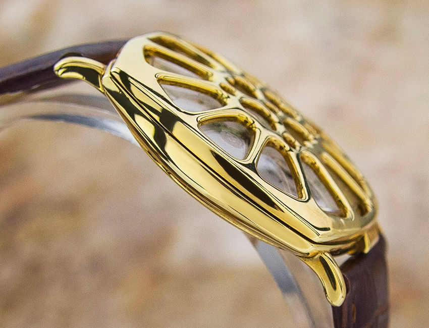 Thumbnail: Movado 18K Gold 1913-1993 Military Watch