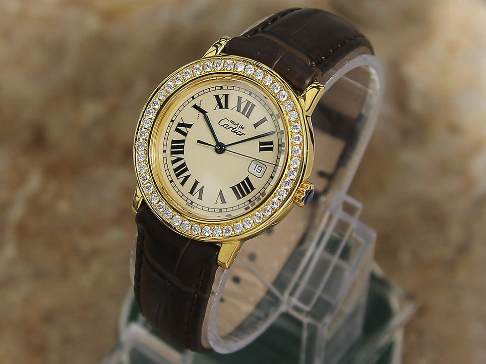 Thumbnail: Cartier Must De Cartier Unisex Diamonds New Condition Investor Quality Watch