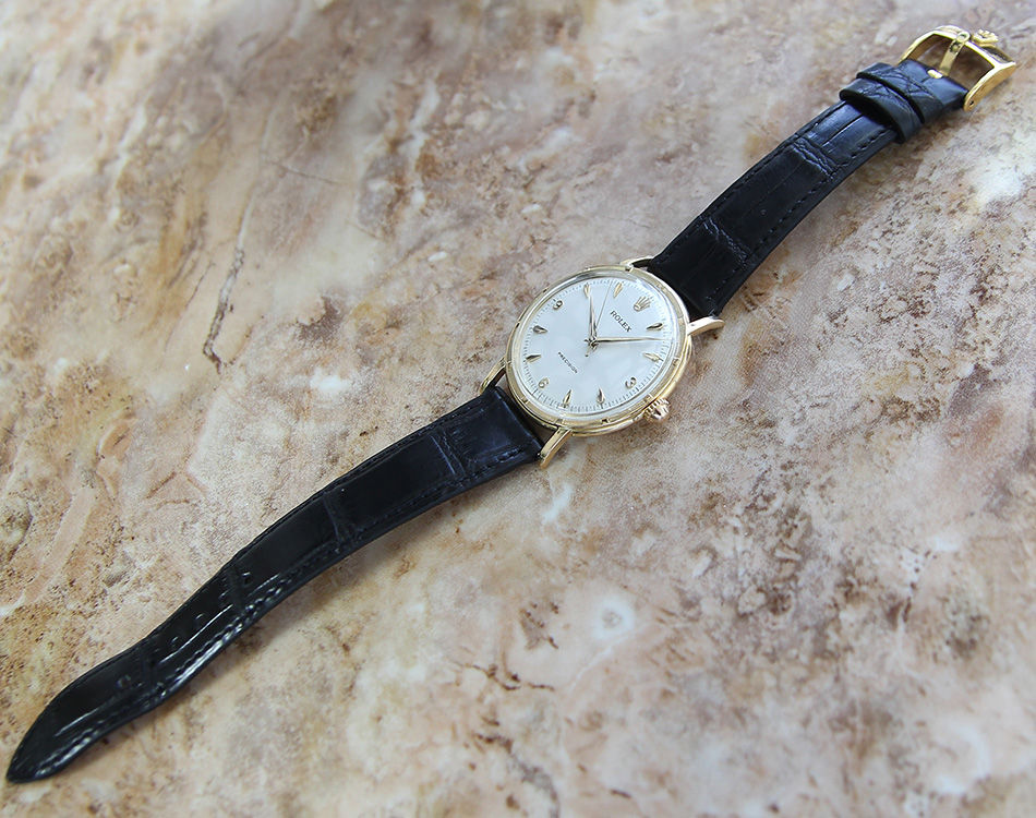 Thumbnail: Rolex 8952 18k Solid Gold Men's 1958 Mint Collector Grade Historical Watch