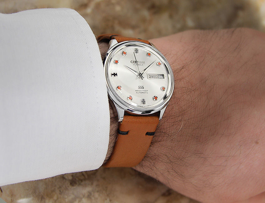 Thumbnail: Citizen 555 21 Jewels 1968 Automatic Japanese Made Watch