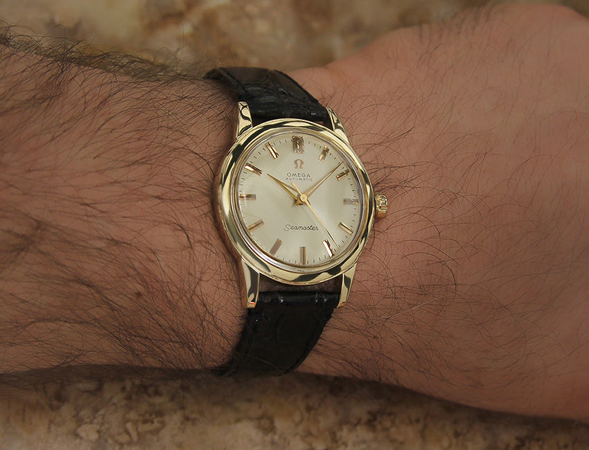 Thumbnail: Omega Seamaster 14k Gold Vintage Watch