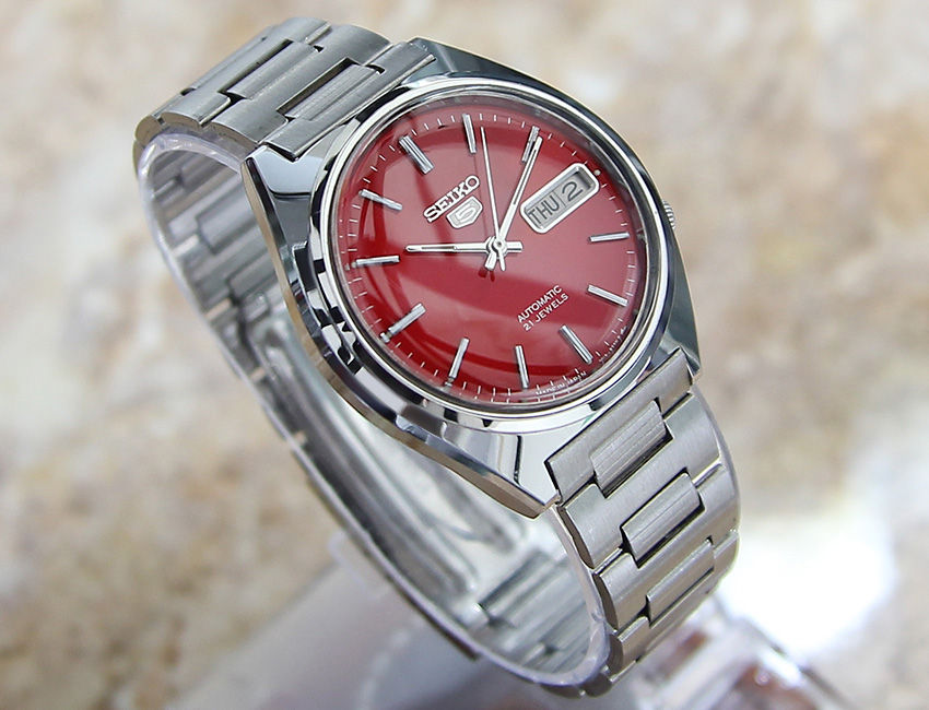 Thumbnail: Seiko 5 Vintage 7019 8010 Men's Watch