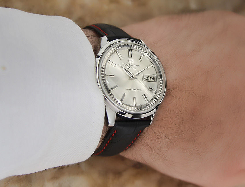 Thumbnail: Seiko 5 Sportsmatic 7619 7060 Men's Watch
